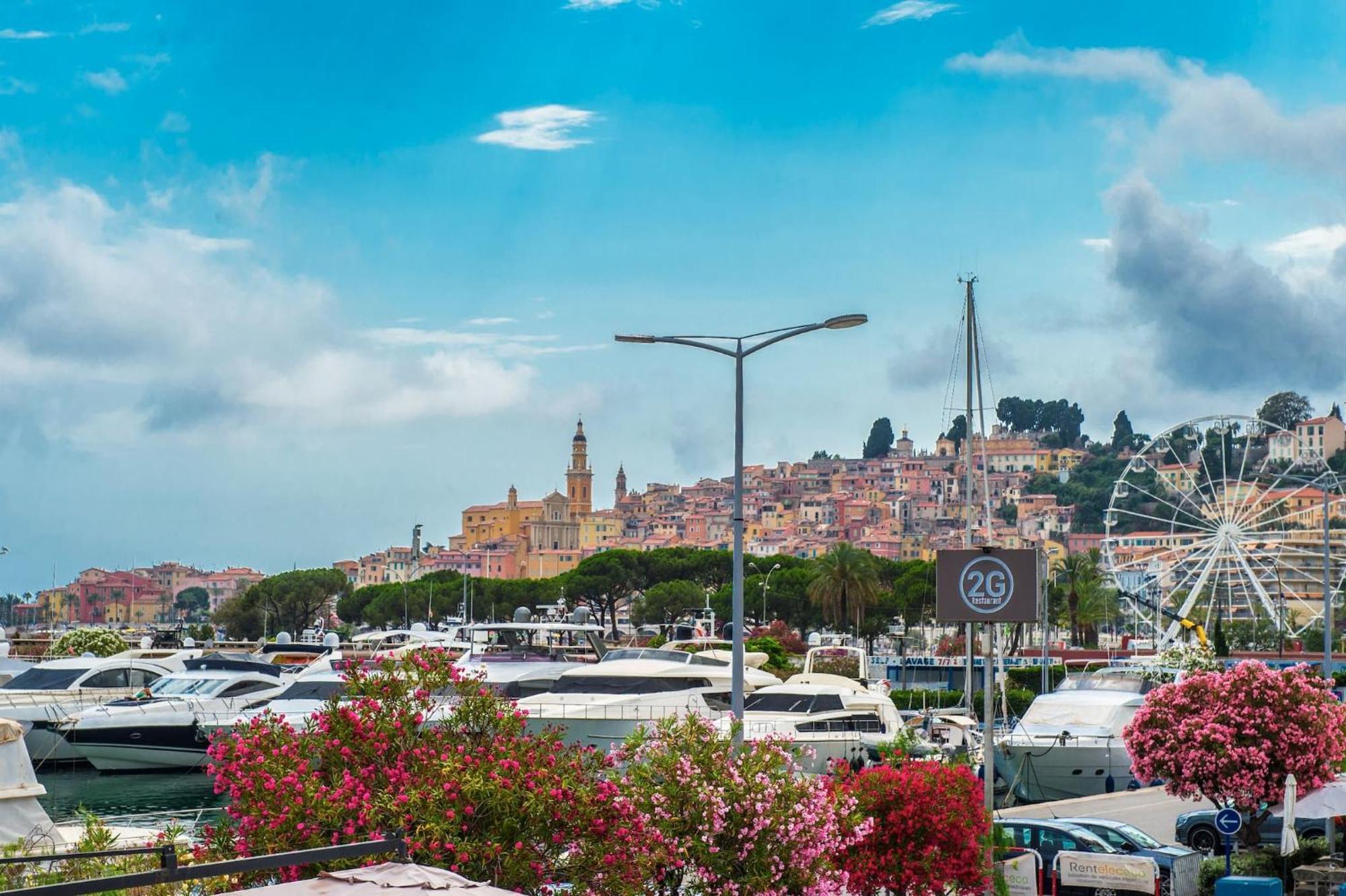 Vina Del Mare, Vue Mer, Terrasse Menton Extérieur photo