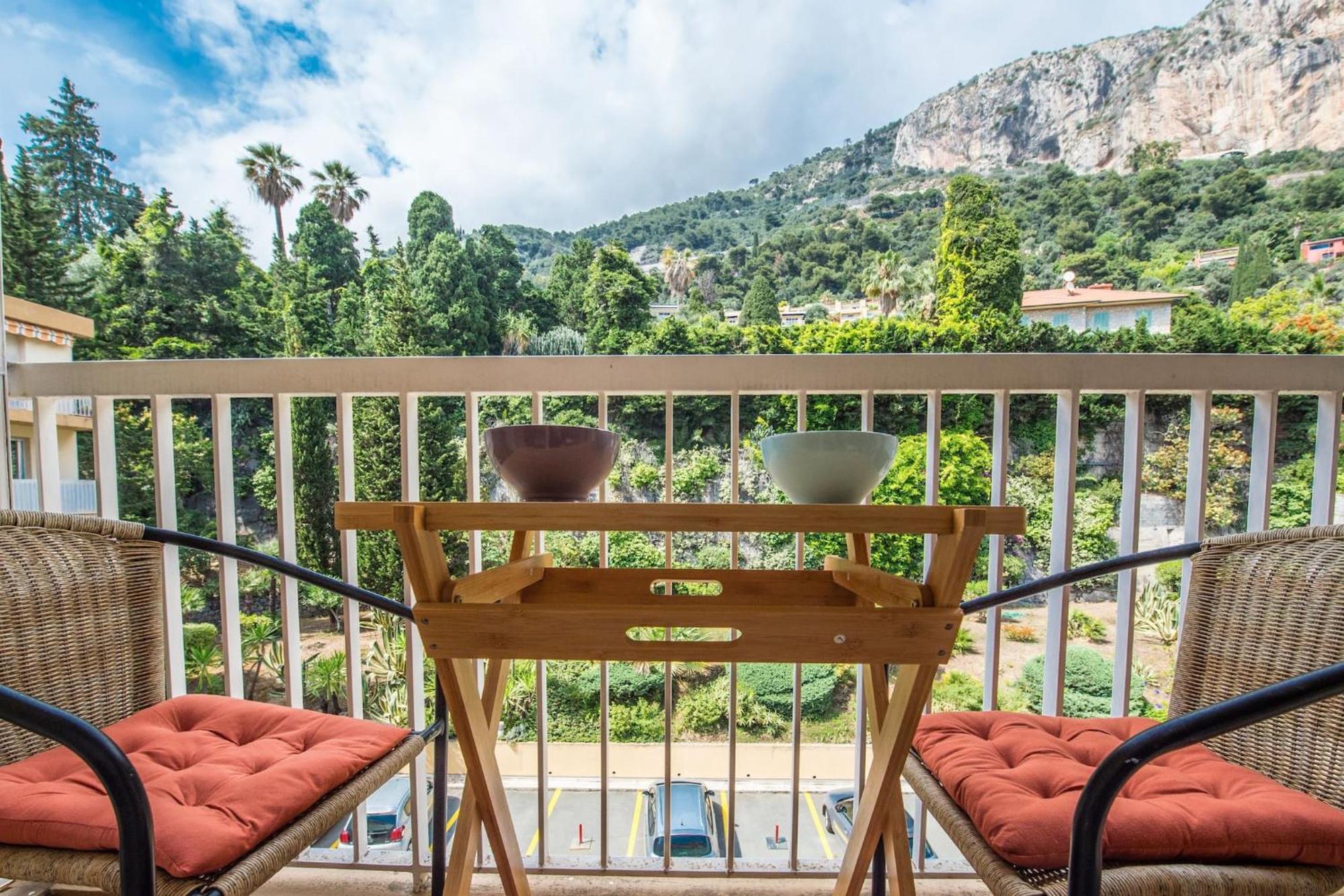 Vina Del Mare, Vue Mer, Terrasse Menton Extérieur photo